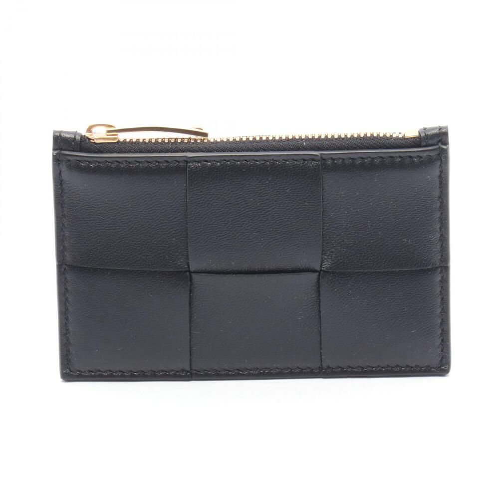 Bottega Veneta Intrecciato Coin Wallet Leather Black